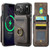 iPhone 17 Pro Max MAGKING K1 MagSafe Detachable Wallet RFID Back Cover Phone Case - Coffee