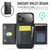 iPhone 17 Pro Max MAGKING K2 Series MagSafe RFID Card Bag Detachable Phone Case - Black