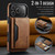 iPhone 17 Pro Max MAGKING K2 Series MagSafe RFID Card Bag Detachable Phone Case - Brown
