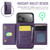 iPhone 17 Pro Max MAGKING K2 Series MagSafe RFID Card Bag Detachable Phone Case - Purple