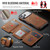 iPhone 17 Pro Max MAGKING K3 Series MagSafe RFID K3 Pro Card Bag Detachable Phone Case - Brown