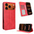 iPhone 17 Pro Max Magnetic Buckle Retro Texture Leather Phone Case - Red