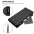 iPhone 17 Pro Max Magnetic Closure 9 Card Slots Zipper Leather Case with Hand Strap - Black