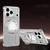 iPhone 17 Pro Max Mech Series Cooling Rotating Holder Metal Frameless Phone Case - Silver
