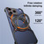 iPhone 17 Pro Max Mechanical Arm Borderless MagSafe Holder Metal Phone Case - Blue Silver