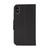 iPhone 17 Pro Max Mercury Contrast Color Splicing Leather Phone Case - Black