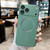 iPhone 17 Pro Max Metallic Paint Magsafe Liquid TPU Phone Case - Green