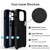 iPhone 17 Pro Max Microfiber Liquid Silicone Shockproof Phone Case - Black