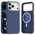 iPhone 17 Pro Max Mocome Plain Magnetic Shockproof Phone Case - Blue