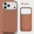 iPhone 17 Pro Max Mocome Plain Magnetic Shockproof Phone Case - Brown