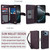 iPhone 17 Pro Max Multi-Card Wallet RFID Leather Phone Case - Dark Purple