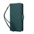 iPhone 17 Pro Max Multi-Card Wallet RFID Leather Phone Case - Green