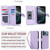 iPhone 17 Pro Max Multi-Card Wallet RFID Leather Phone Case - Light Purple