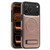 iPhone 17 Pro Max Multi-function Holder MagSafe PU Phone Case - Rose Gold