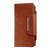 iPhone 17 Pro Max Multifunctional 7-Cards Wallet Leather Phone Case - Brown
