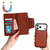 iPhone 17 Pro Max Multifunctional 7-Cards Wallet Leather Phone Case - Brown