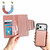 iPhone 17 Pro Max Multifunctional 7-Cards Wallet Leather Phone Case - Rose Gold