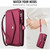 iPhone 17 Pro Max Multifunctional Wallet Detachable Leather Phone Case with Lanyard - Red