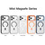 iPhone 17 Pro Max Mutural Mist MagSafe Series Magnetic PC Hybrid TPU Phone Case - Orange