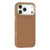 iPhone 17 Pro Max Mutural Rhyme Series Satin Texture Leather MagSafe Phone Case - Brown