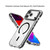 iPhone 17 Pro Max Mutural Transparent Color Series PC+TPU Magnetic MagSafe Phone Case - Dark Grey