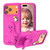 iPhone 17 Pro Max Penguin Baby EVA Shockproof Phone Case with Holder - RoseRed