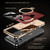 iPhone 17 Pro Max Plain Leather MagSafe Holder Phone Case - Red