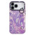 iPhone 17 Pro Max Plating Feather-Gauze Texture Wristband Holder TPU Phone Case with Lens Film - Purple