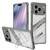 iPhone 17 Pro Max Plating Holder PC Hybrid TPU Phone Case - Space Gray
