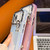 iPhone 17 Pro Max Plating Wrinkled Texture Wristband Holder TPU Phone Case with Lens Film - Purple