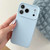 iPhone 17 Pro Max Precision Hole Camera Frame Solid Color Phone Case - Blue