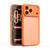 iPhone 17 Pro Max Precision Hole PC Transparent Shockproof Phone Case - Orange