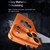 iPhone 17 Pro Max Privacy Screen Film Full Cover MagSafe Holder Phone Case - Orange