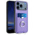 iPhone 17 Pro Max R20 Ring Card Holder Phone Case - Purple