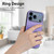 iPhone 17 Pro Max R20 Ring Card Holder Phone Case - Purple