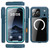 iPhone 17 Pro Max RedPepper IP68 Waterproof Triple-proof MagSafe Phone Case - Cyan + Lake Blue