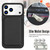 iPhone 17 Pro Max Retro Faux Leather Detachable Magnetic Wallet Bag RFID Blocking Phone Case - Black