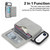 iPhone 17 Pro Max Retro Faux Leather Detachable Magnetic Wallet Bag RFID Blocking Phone Case - Gray