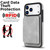 iPhone 17 Pro Max Retro Faux Leather Detachable Magnetic Wallet Bag RFID Blocking Phone Case - Gray