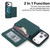 iPhone 17 Pro Max Retro Faux Leather Detachable Magnetic Wallet Bag RFID Blocking Phone Case - Green