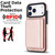 iPhone 17 Pro Max Retro Faux Leather Detachable Magnetic Wallet Bag RFID Blocking Phone Case - Rose Gold