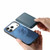 iPhone 17 Pro Max Retro Magsafe Card Bag PU Back Cover Phone Case - Blue
