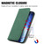 iPhone 17 Pro Max Retro Skin Feel Magnetic Flip Leather Phone Case - Green