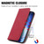 iPhone 17 Pro Max Retro Skin Feel Magnetic Flip Leather Phone Case - Red