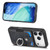 iPhone 17 Pro Max Retro Skin-feel Ring Card Wallet Phone Case - Black