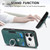 iPhone 17 Pro Max Retro Skin-feel Ring Card Wallet Phone Case - Green