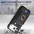 iPhone 17 Pro Max Retro Skin-feel Ring Multi-card Wallet Phone Case - Black