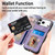 iPhone 17 Pro Max Retro Skin-feel Ring Multi-card Wallet Phone Case - Purple