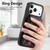 iPhone 17 Pro Max Retro Splitable Magnetic Stand Card Bag Leather Phone Case - Black