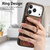 iPhone 17 Pro Max Retro Splitable Magnetic Stand Card Bag Leather Phone Case - Brown